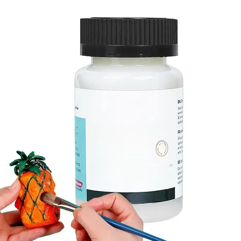 20/60/120ml Gliniany lakier akrylowy suszony na powietrzu Wykończenie o wysokim połysku Suszony na powietrzu gliniany uszczelniacz do ceramiki Malarstwo olejne Konserwacja drewna — zdjęcie 2