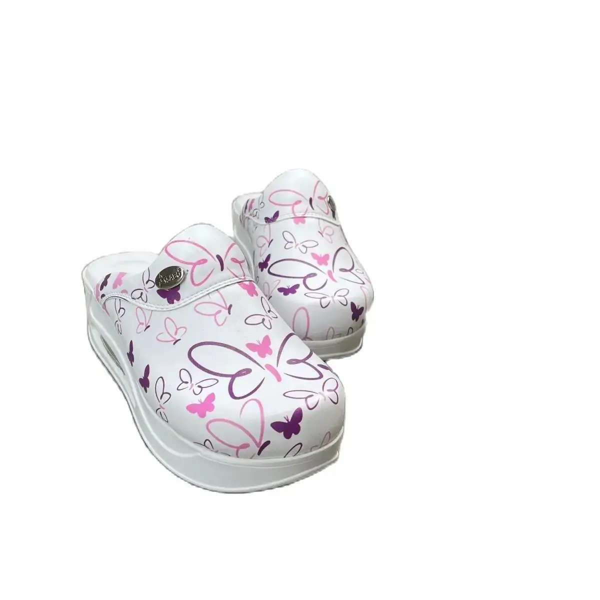 2024 Trending nurse clogs Medical Shoes nursing Women Orthopedic Sabo Doctor Leather Platform Chef Orthopedic Comfort Slippers