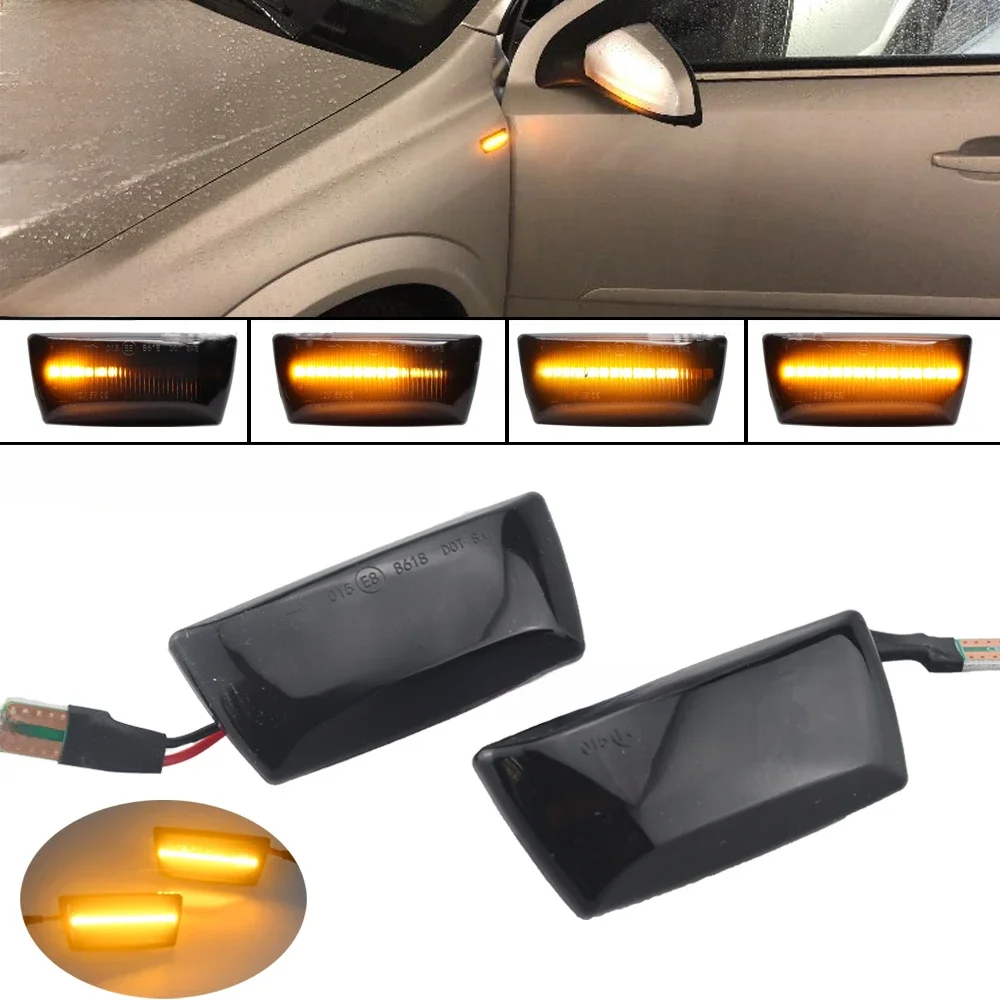 2 pièces pour Opel Insignia Astra H Zafira B Corsa D pour Chevrolet Cruze Led marqueur latéral dynamique clignotant séquentiel clignotant