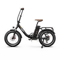 ONESPORT OT16max Foldable Electrical Bicycle 48V18AH Battery 500w Motor 20 Inch Fat Tire Bike Support Bluetooth APP