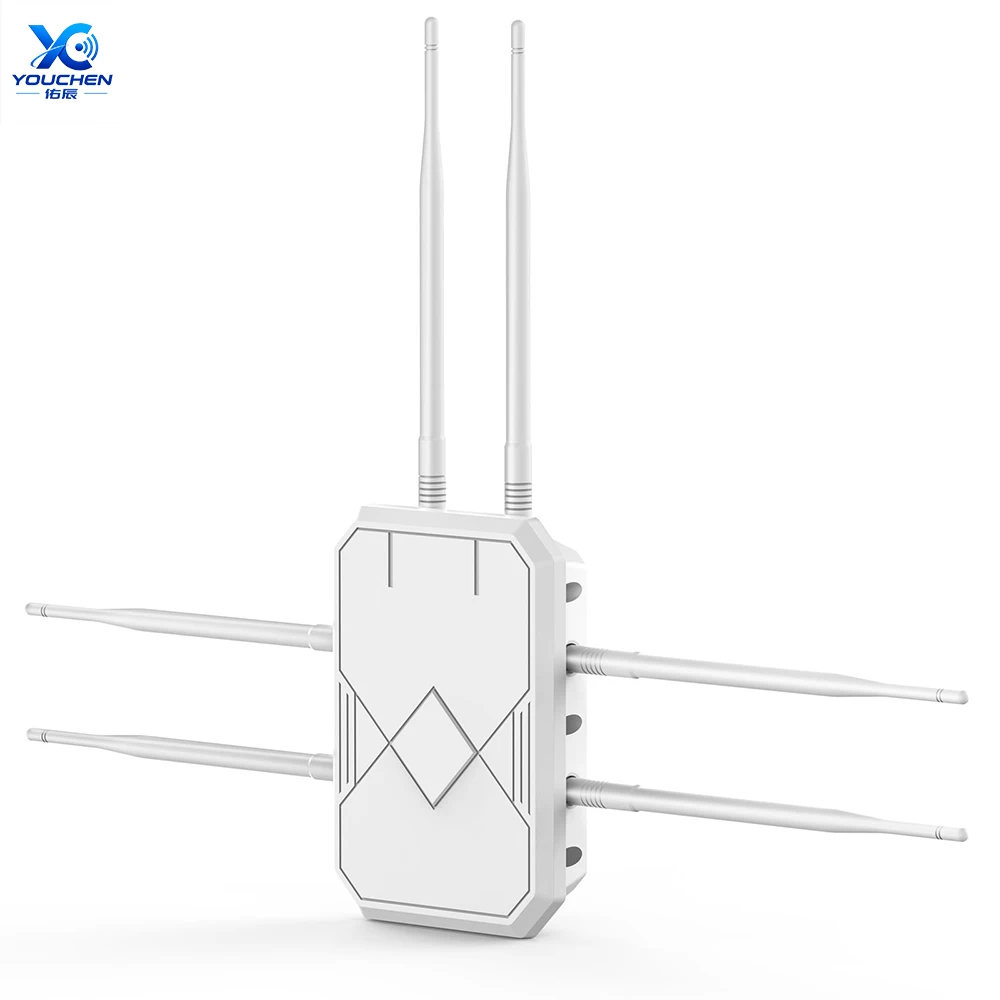 WiFi6 Outdoor Router/AP/Repeater Dual Band 2.4G+5G 3000Mbps 11AX dual band Long Range Extender with 6x5dBi High-gain Antennas