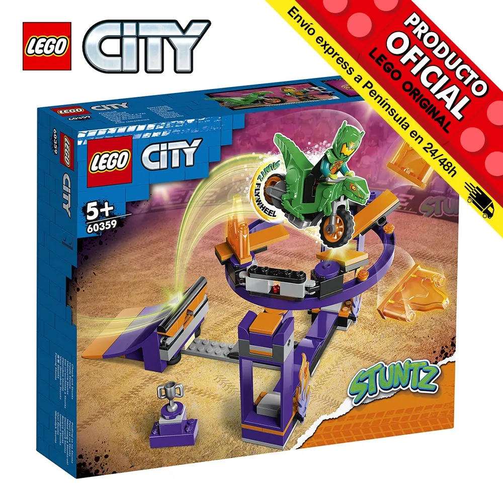 Lego City Stuntz-acrobatic challenge: ramp and hoop, 60359, toys, boys, girls, blocks, pieces, Original, store, official license, new, Bricks, Bricks, gift, man, female Adult