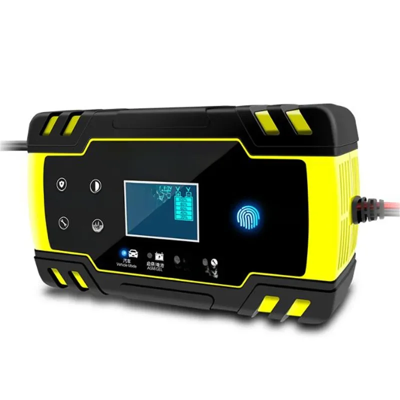 Carregador automático da bateria do carro da tela táctil do LCD, carregadores inteligentes do reparo