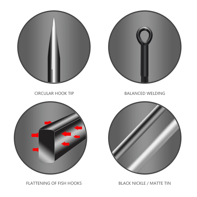 LETOYO الشائكة ثلاثة أضعاف السنانير عالية الكربون الصلب الثلاثي السنانير الأسود النيكل ماتي القصدير الصيد هوك الصعب إغراء ل بايك باس الصيد