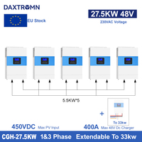 Parallel inverter 33KW 27.5KW 22KW 5.5KW 16.5KW 11KW solar inverter MPPT 80A 160A 240A 400A AC 220V DC 48VDC 500VDC 1&3 Phase
