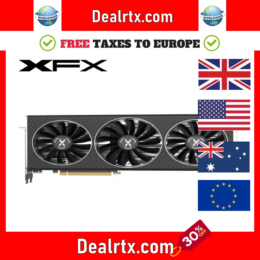 

USED XFX RX 6700 XT 12GB RX6700 XT 6700XT Graphics Card GPU AMD Radeon RX6700XT 6700 10GB Video Cards Computer Game PC Gaming