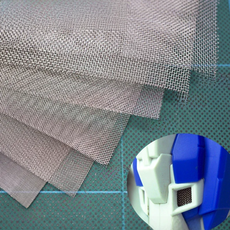 Clôture en treillis métallique 10x10cm, modèle de bricolage, matériaux exécutifs, kits de construction, accessoire de paysage pour diorama, 1 pièce