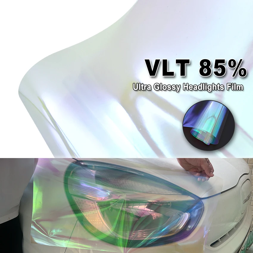 car Clear Transparent Chameleon Headlight Tint Film 30x60cm Car Light Wrap Vinyl JDM Street Style Color Change Taillight Film