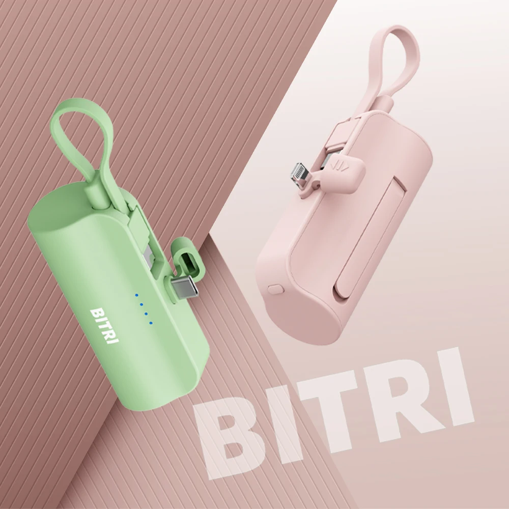 Bit Rimini auxiliary battery C type 8pin 5000mAh mobile phone charger for iPhone 15 14 13 12 Pro Max and Xiaomi external battery