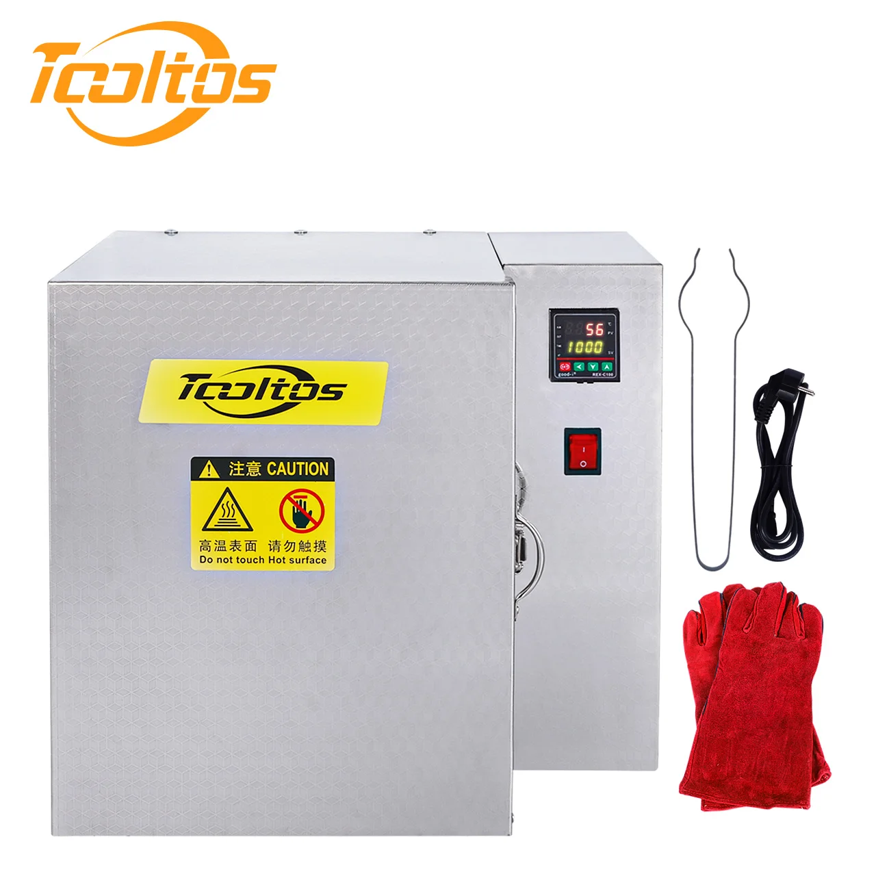 Tooltos 1500W Jewelry Casting Burnout Furnace Oven Machine,High-Temperature Resistant Furnace