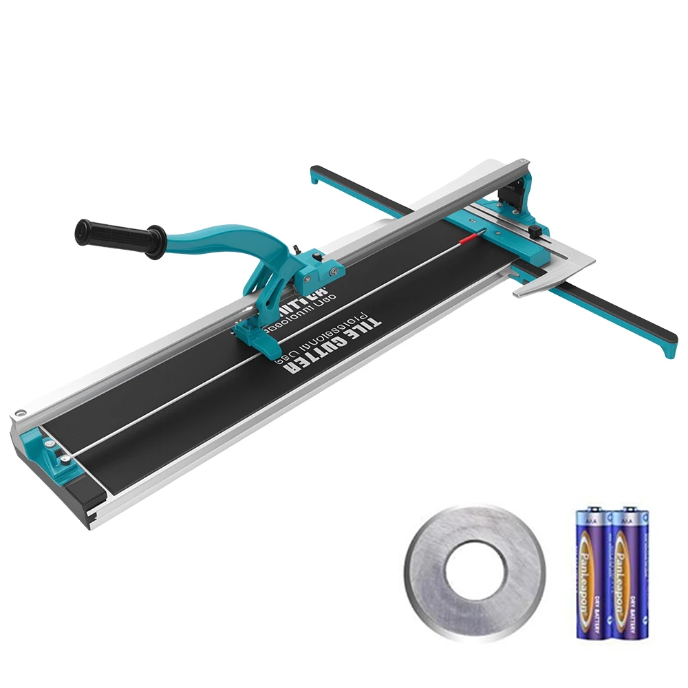 Tagliapiastrelle manuale da 32 pollici Tagliapiastrelle in ceramica porcellanata con ruota da taglio in carburo di tungsteno Posizionamento a infrarossi antiscivolo