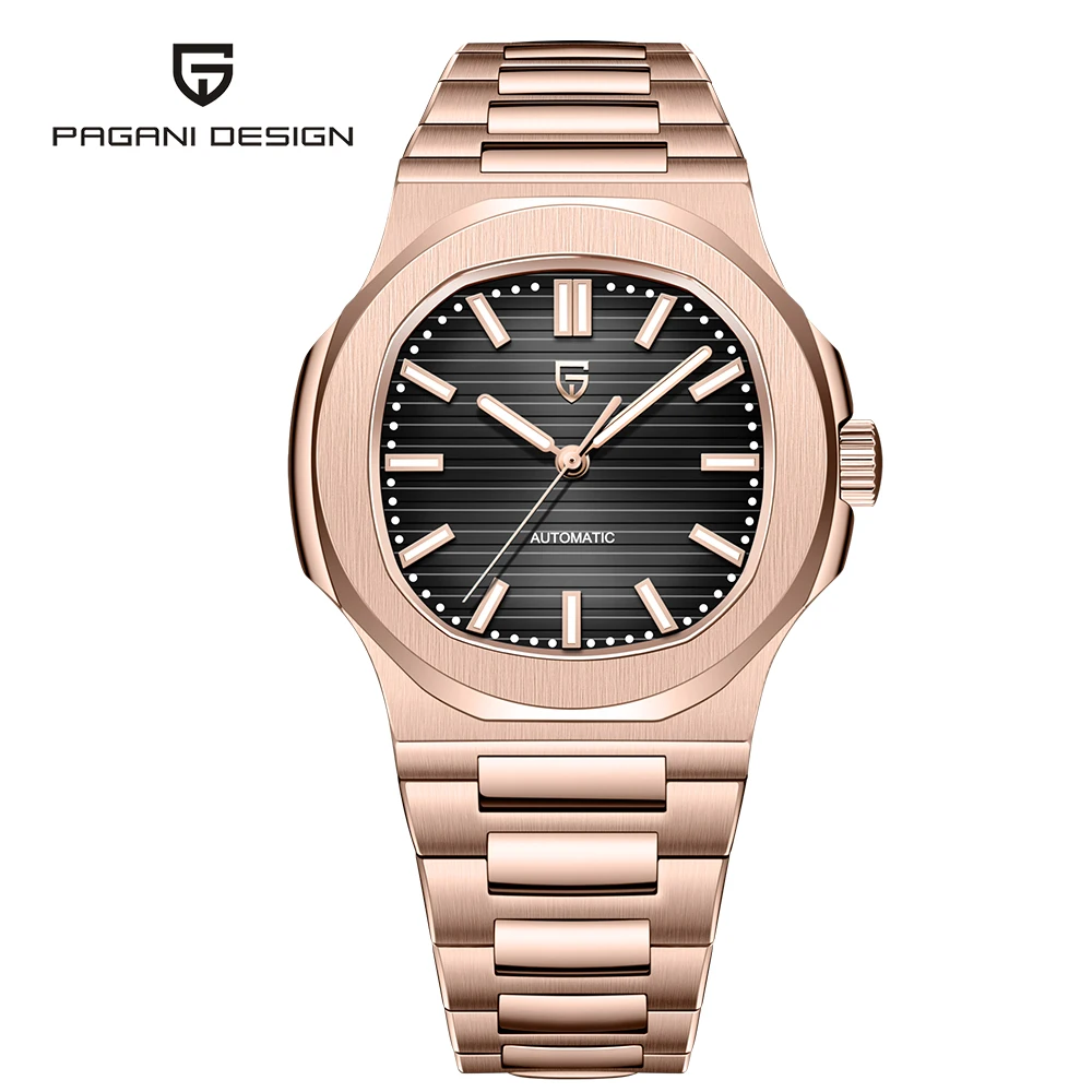 2026 Nieuwe PAGANI DESIGN Gouden Luxe Herenhorloge ST6 Automatisch Herenhorloge Mechanisch Horloge Luminescerend AR Saffier EU Verzending