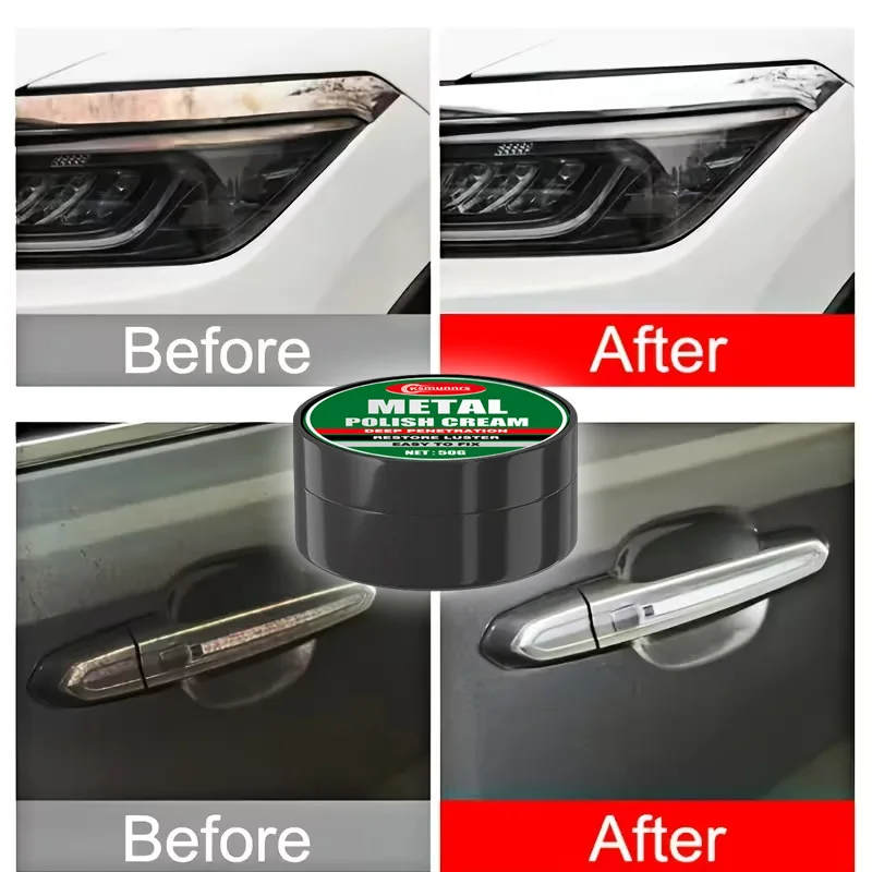 Multifunctional Metal Polishing Paste: Chrome Repair, Car/Motorcycle/RV/Kitchen Stainless Steel Shine