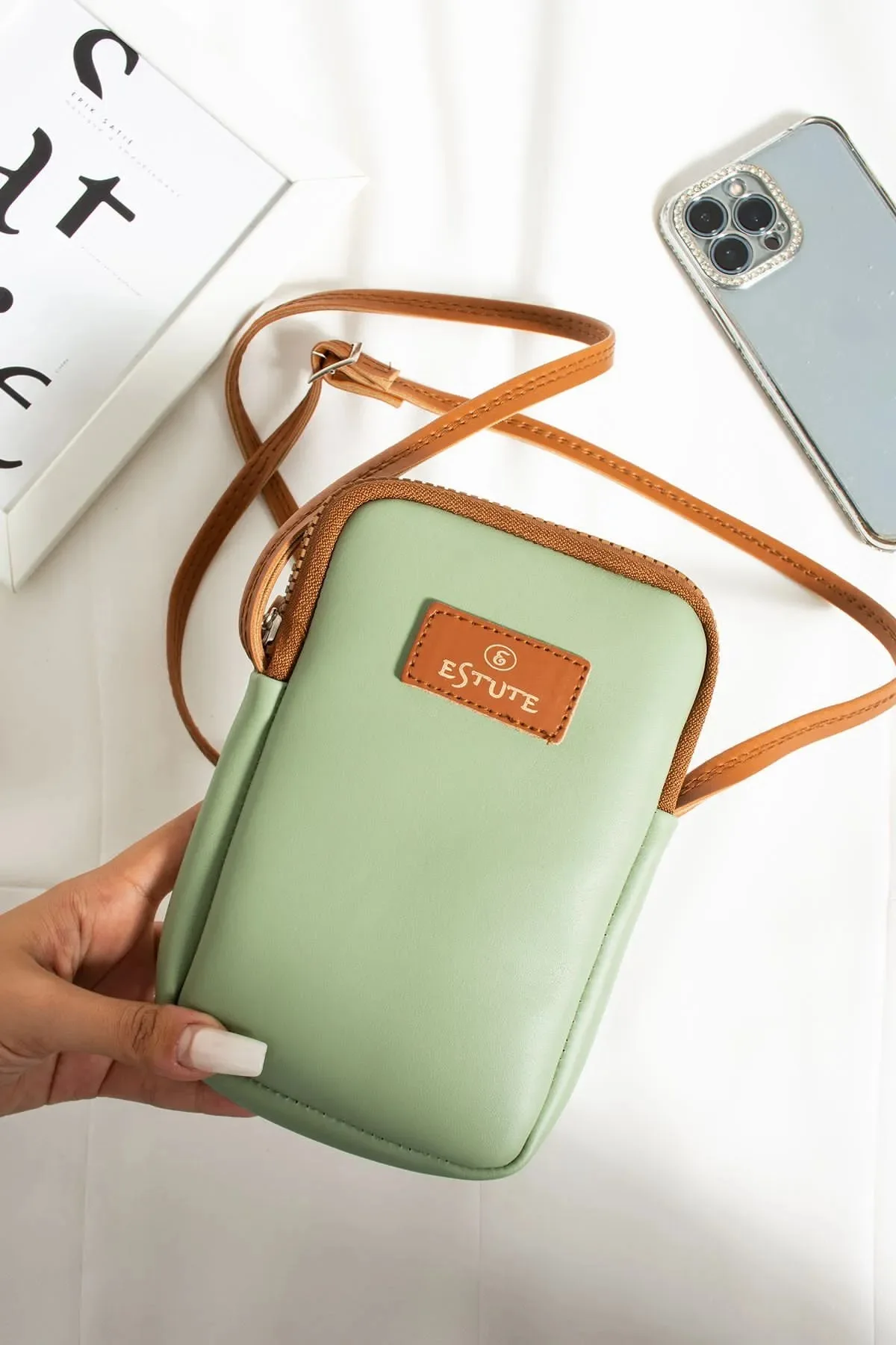 Unisex 2 Piece Adjustable Shoulder Bag with Phone Holder Ultra Light and Comfortable