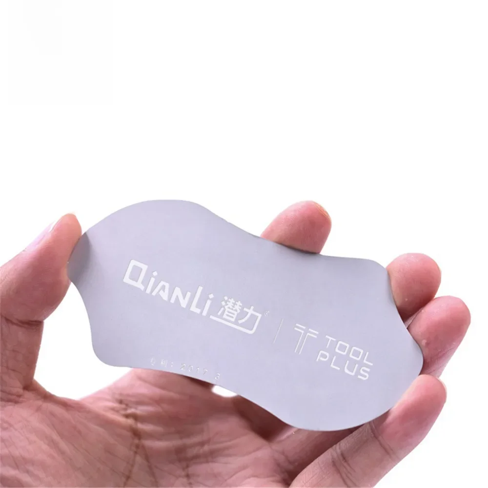 Qianli telefon komórkowy 0.1mm ekran LCD ze stali nierdzewnej Spudger otwarcie podważ karty narzędzia Ultra cienki elastyczny telefon demontaż stali — zdjęcie 2