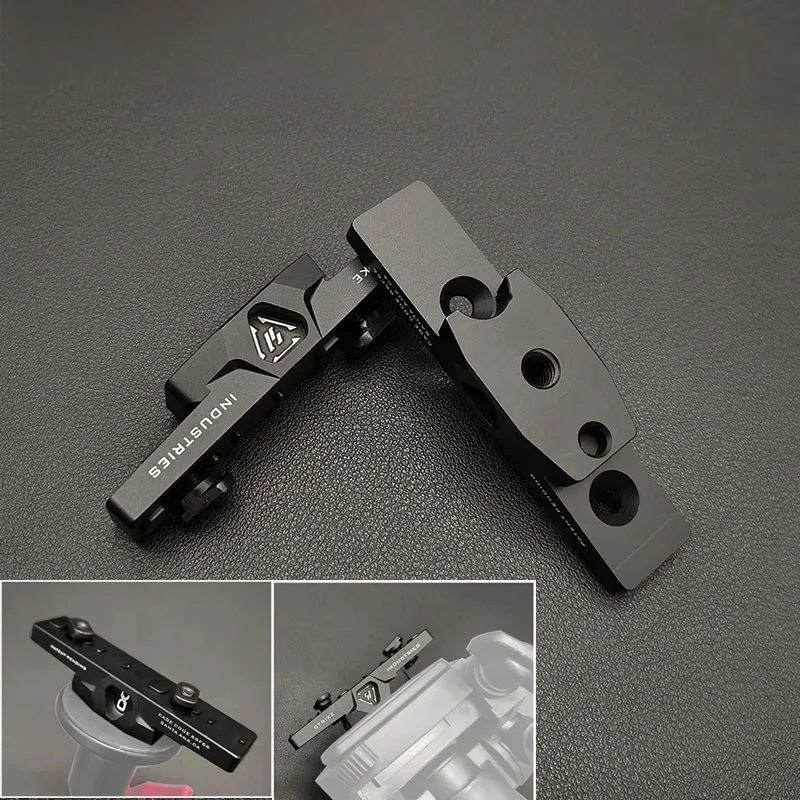 DulCNC Mlok PTZ Mount & ABS Plastic V YotShooting T1 Gun Assistirule Holder, Top Mount Fit, Hunting Tripod, Bipod Monopod