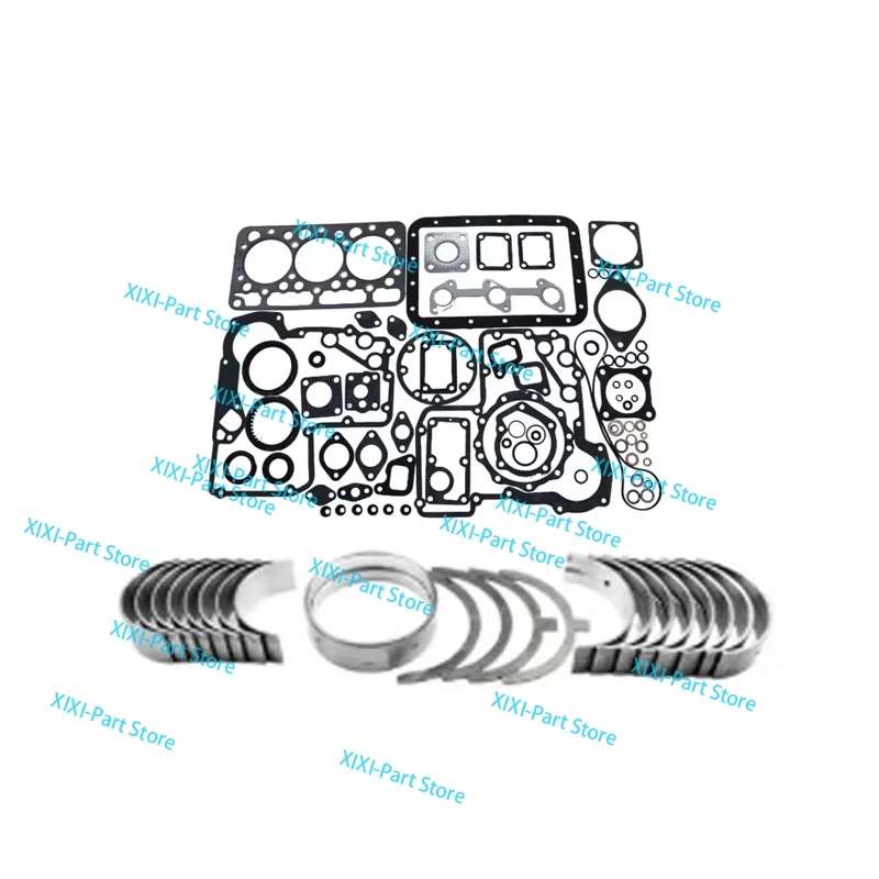 

Комплект для капитального ремонта двигателя Kubota D950: полный набор прокладок, вкладыши коленвала, шатунные вкладыши, поршневые кольца 75*2HK+1.5+4, прокладка ГБЦ