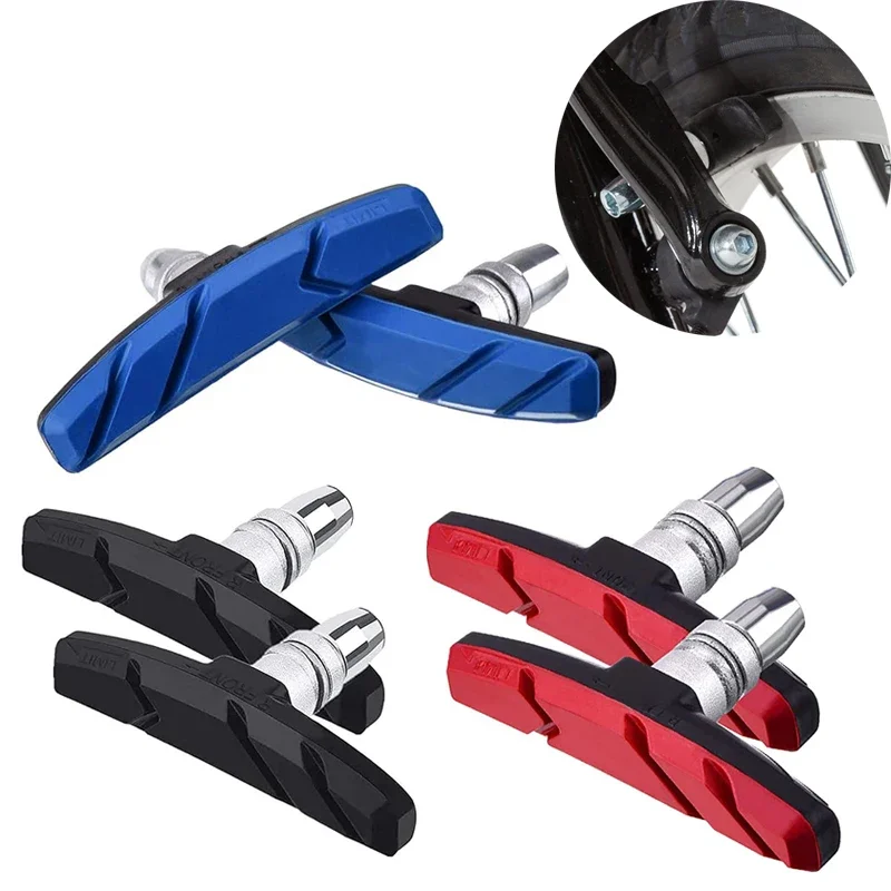 AliExpress Bike Brake Blocks Rubber Cycling Part Tools MTB Mountain Road Bicycle Lightweight V-brake Shoes Pads