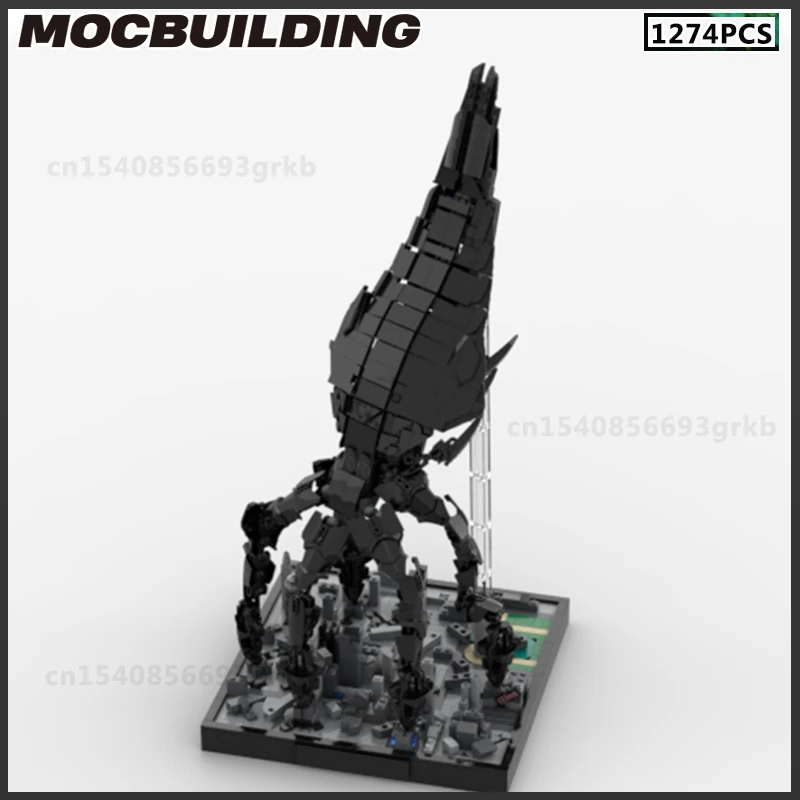 MOC Building Block Sovereign Dreadnought Fleet Model DIY Brick Rebel Alliance Starfighter Battle Cruiser Toy Birthday Gift