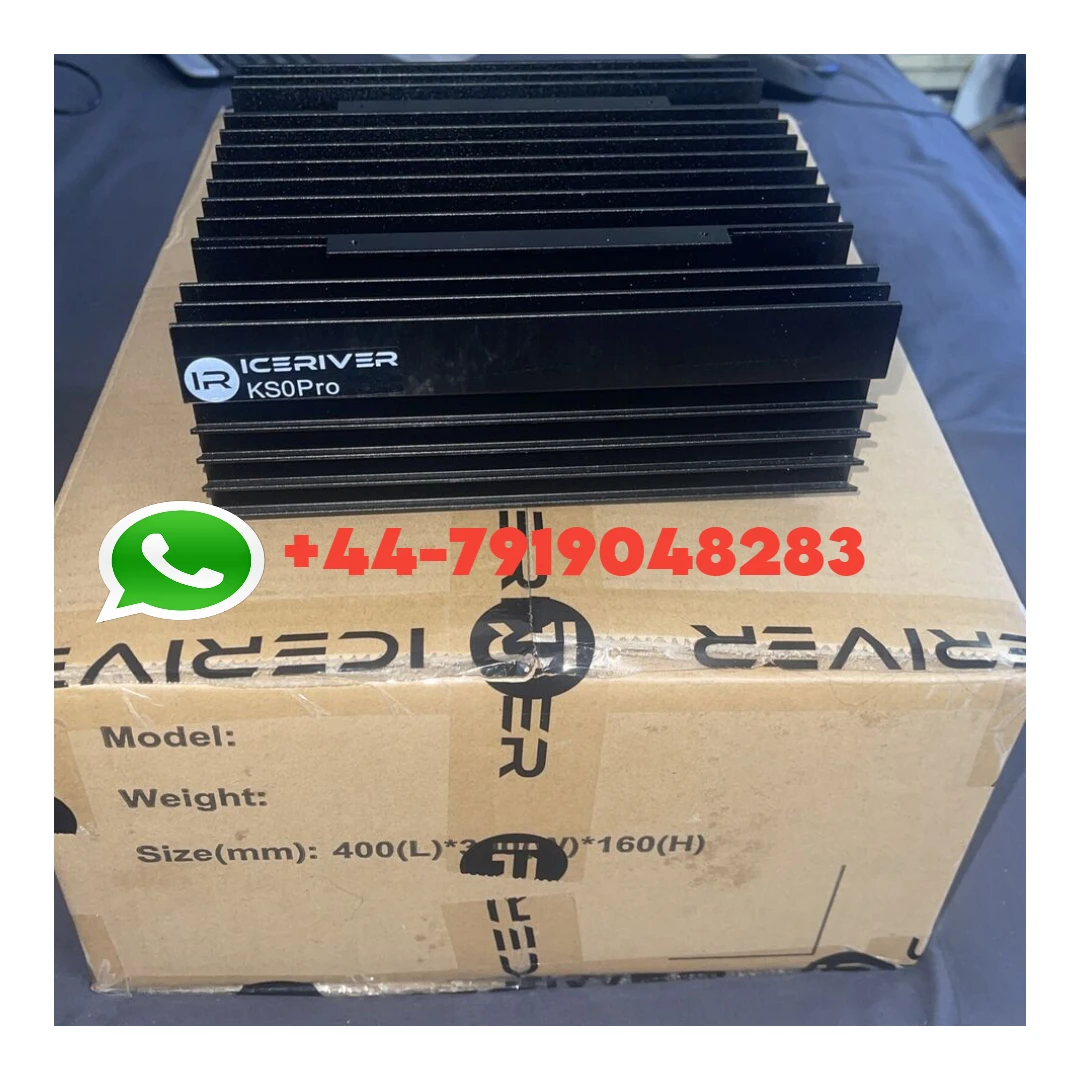 Q1 FACTORY SEALED New IceRiver KS0 Pro KAS Miner 200GH/S, 100W Power Consumption Asic Kaspa Miner With PSU