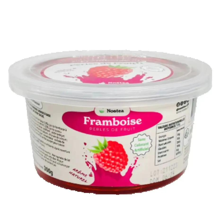 Bobba fruitparels voor bubble tea Nostea Raspberry