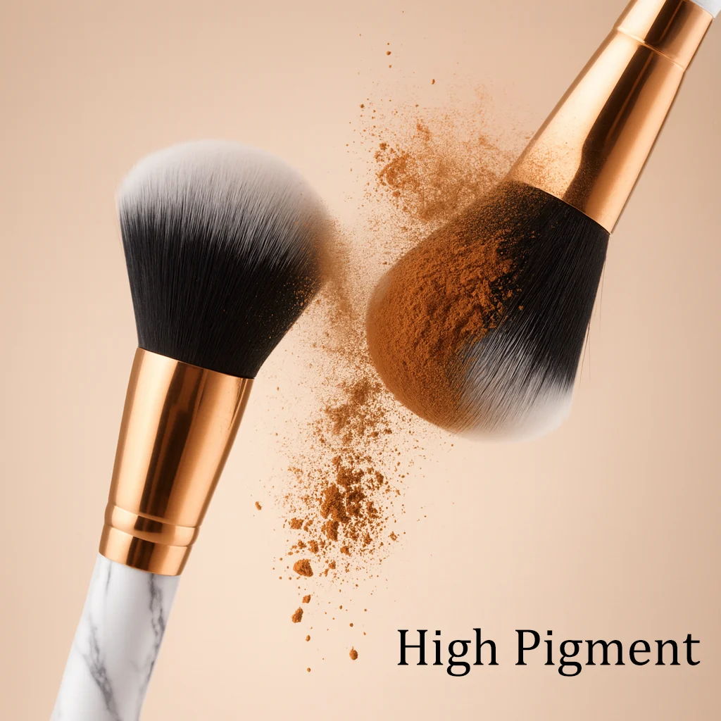 Conjunto de pincéis de maquiagem de mármore, 5 peças com 3 esponjas, ferramentas cosméticas para base em pó, delineador, kit de beleza para festa de casamento