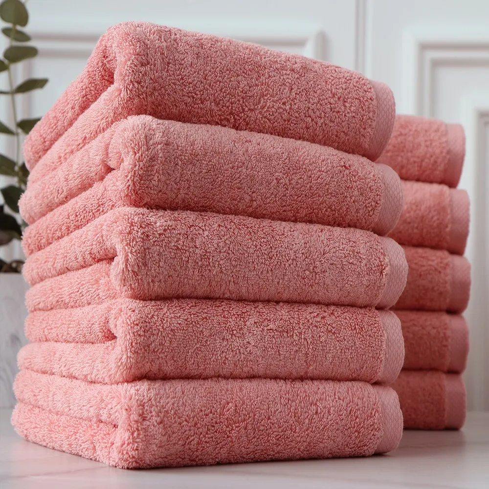 [Cotton Cloud] Thy 200g 100% Cotton, 40 Number Hotel Towels, 5/10 Coral Pink, Bath Towels, 40*80cm Cotton Cloud