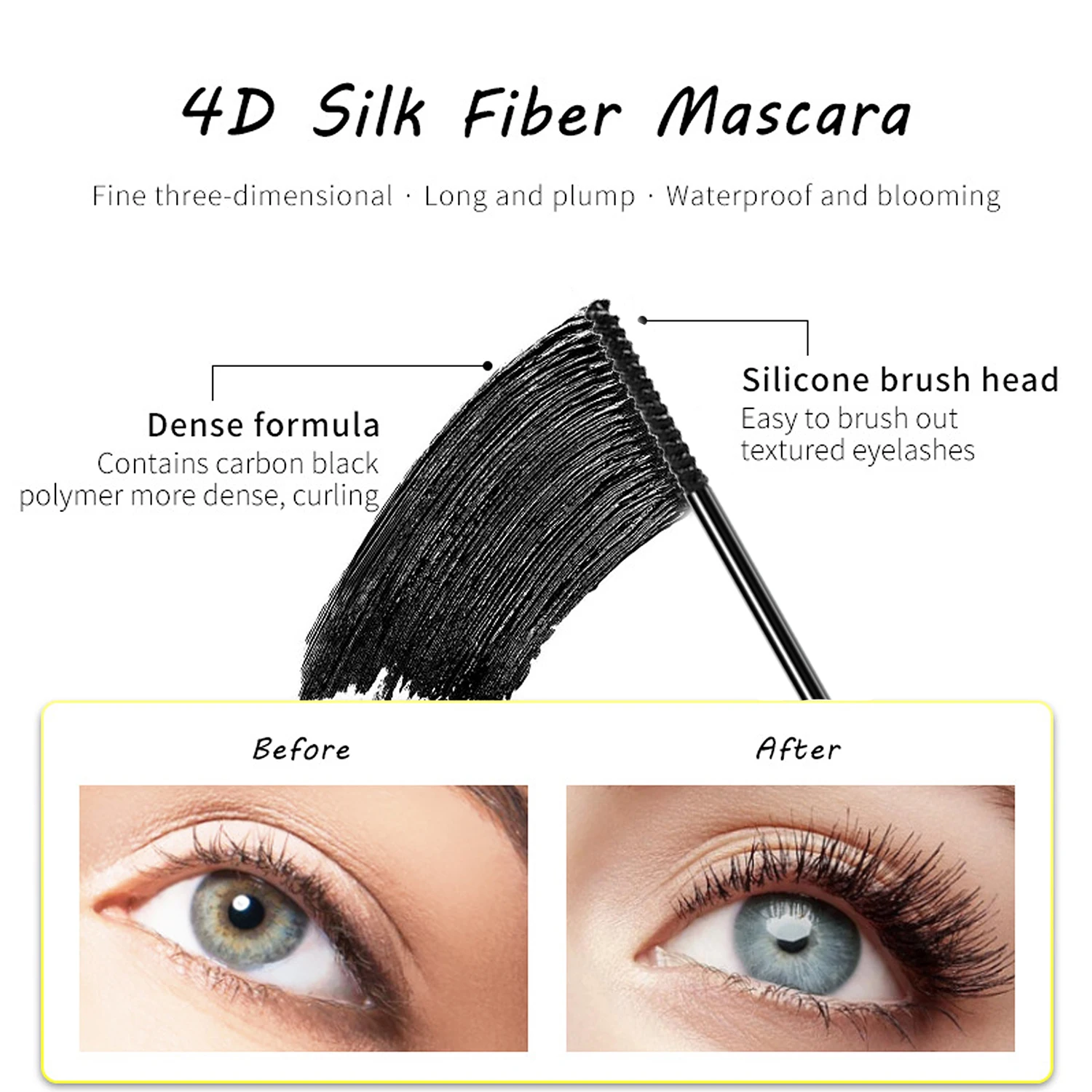 ماسكارا بيرج هوني مقاومة للماء، طويلة، مجعدة، وطرف الفرشاة لا يمزج وتجف بسرعة #5