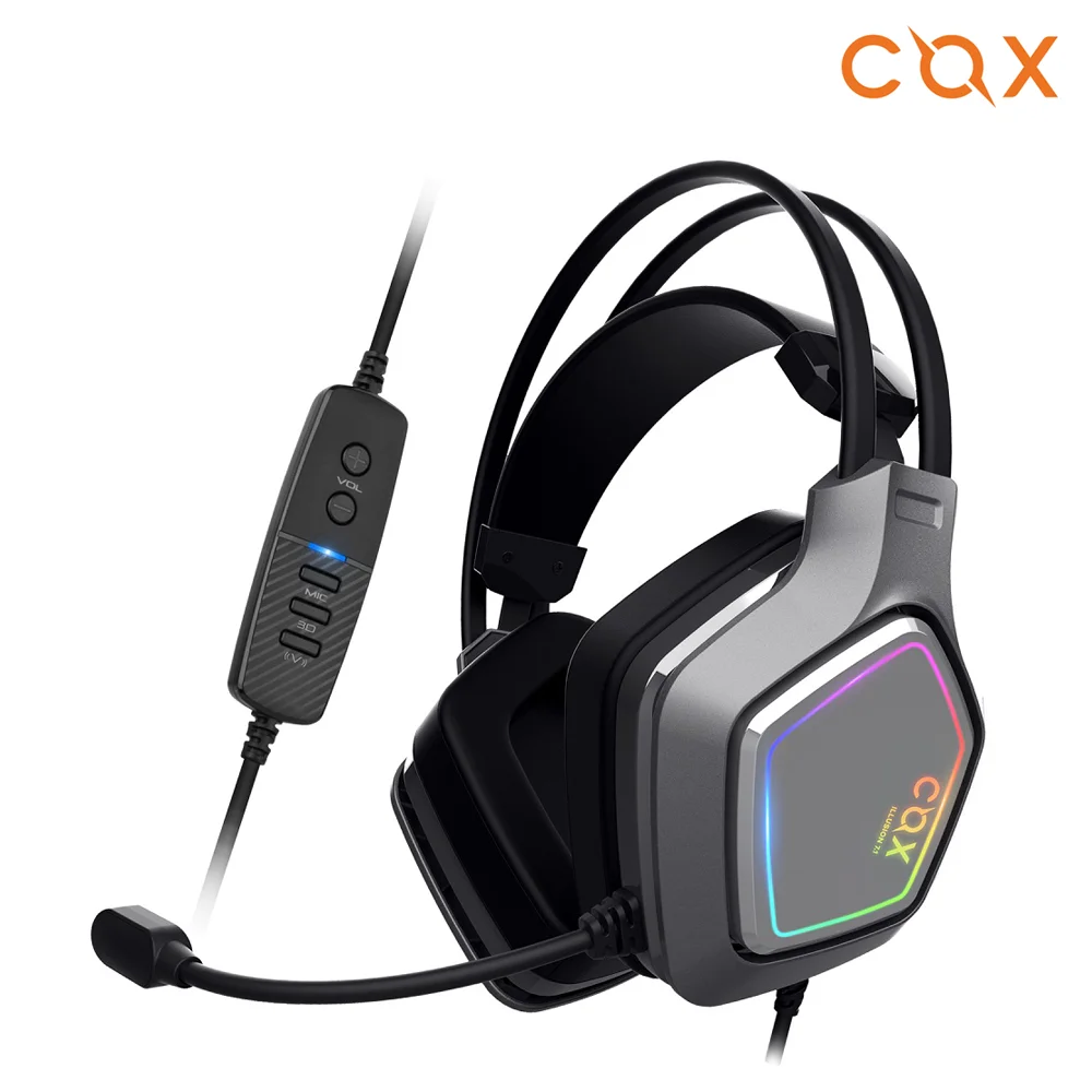 COX Cox Scarlet virtual 7.1 LED vibration gaming headset