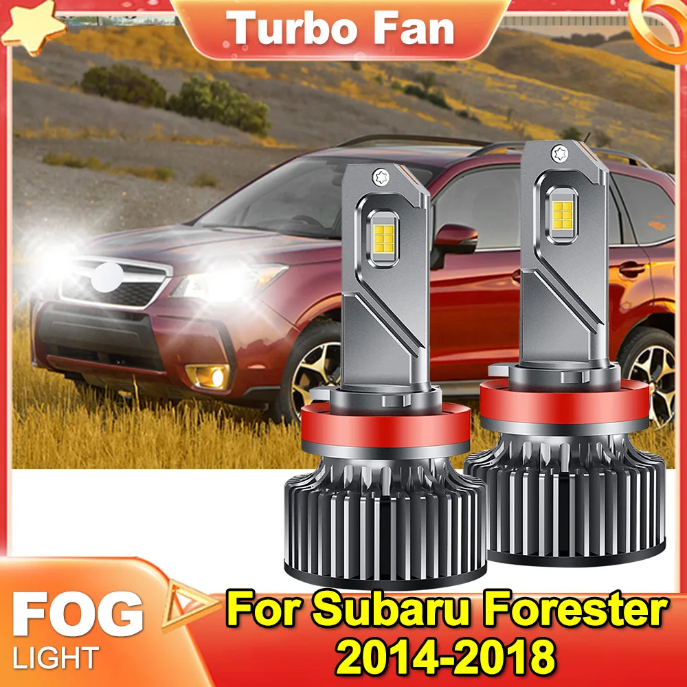 

LED Fog Light Bulb H8 H9 H11 Fog Light Lamp No Copper White 6000K High Power Lamps For Subaru Forester 2014-2018