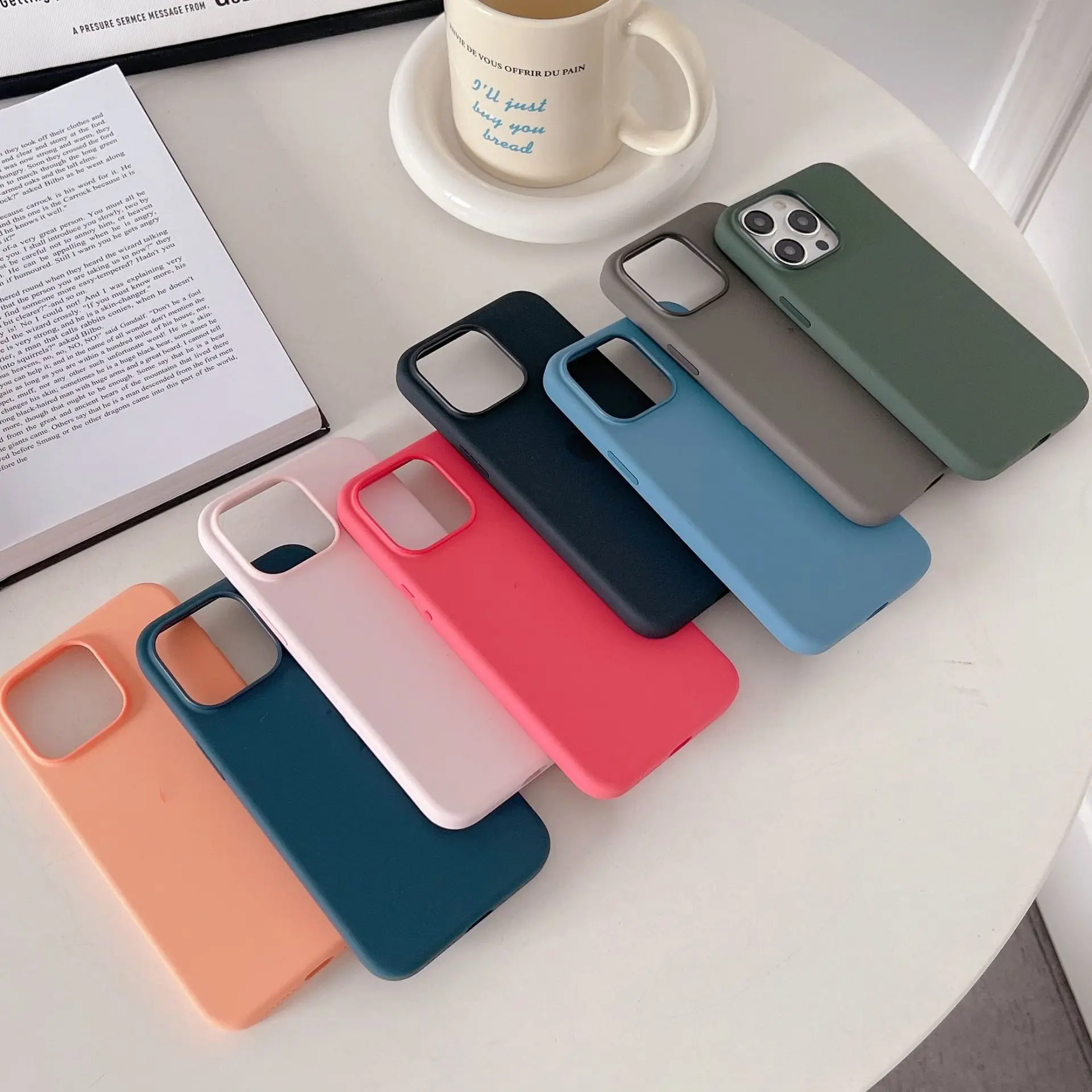 Genuinely Crafted Liquid Silicone Case For iPhone 15 Pro Max iPhone15 Plus Cover Logo Pop Up Animations For Magasafe Accessories