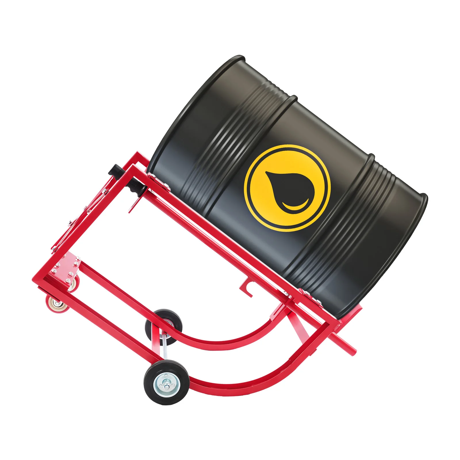 Global Industrial Easy-Steer Drum Cradle for 55 Gallon Steel Drums