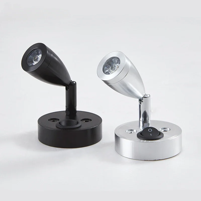 DC12V LED Spot Leeslamp RV Boot Caravan Kamp Trailer Nachtkastje 3W Aluminium Spotlight Verstelbare Binnenverlichting Met Schakelaar - afbeelding 2