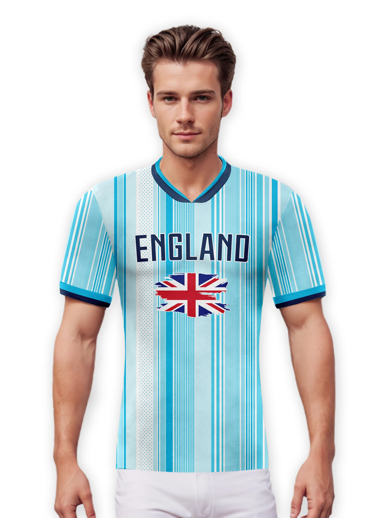 Custom England Soccer Jersey,Personalized Football Shirt with Your Name Number,Soccer Lover Fan Gifts for Women Men Boys Girls