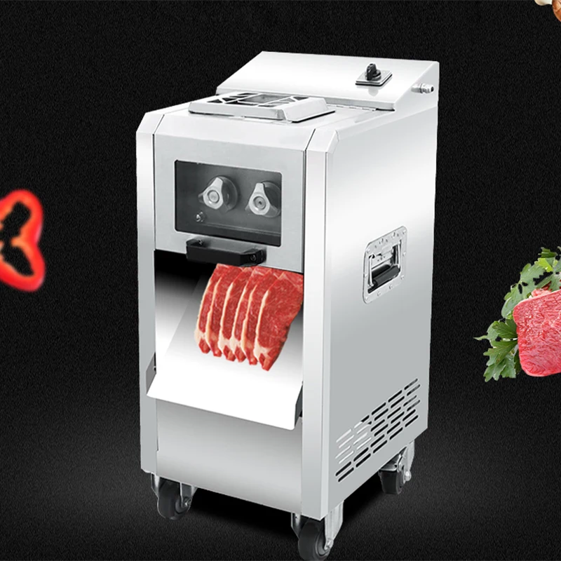 

Stainless Steel Commercial Electric Meat Cutting Machine Slice Vegetable Cutting Machine Fully Automatic Multi-functional