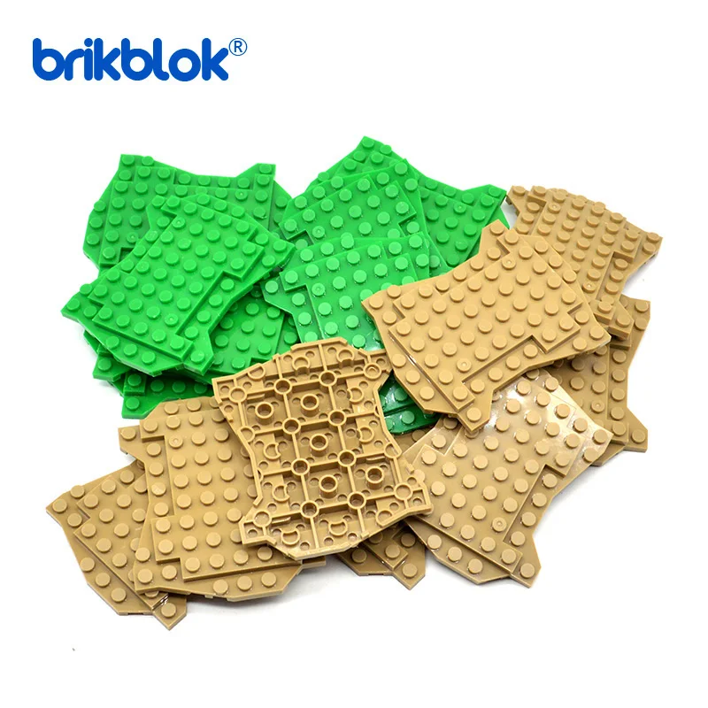 30  Irregular Baseplate Building Blocks Toys 8x10 Double Sides multi-terrain MOC Part Bricks