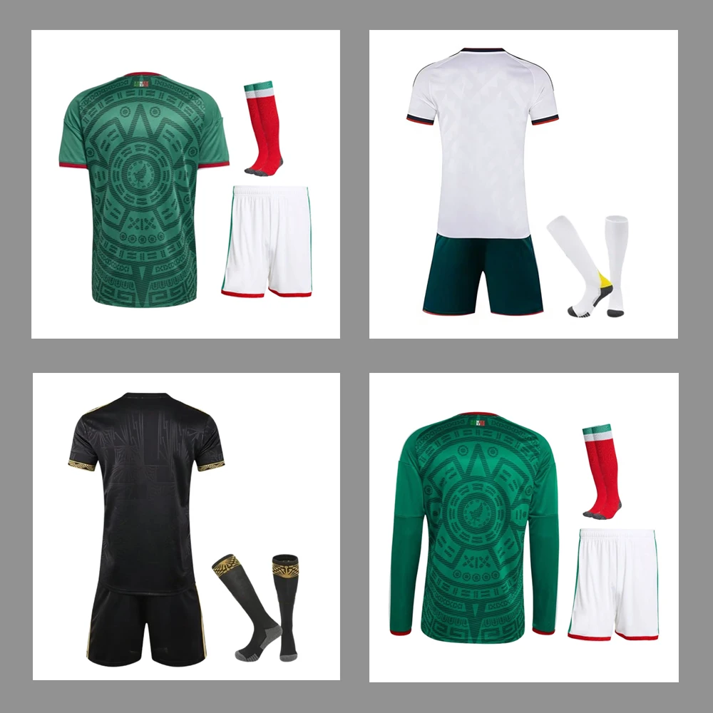 

Mexico Football Kit 2026 Custom Soccer Uniform Breathable Sportswear For Fans High quality