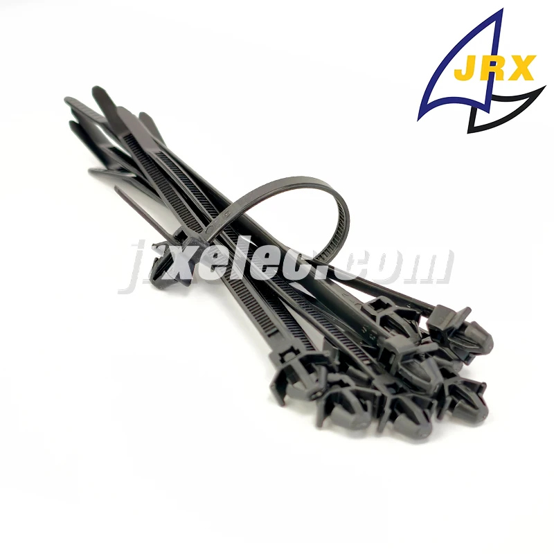 

126-00168 Fir Tree Cable Tie Mount With Integrated Fastener For Automotive Electrical Wire Harness Routing And Industrial Wiring