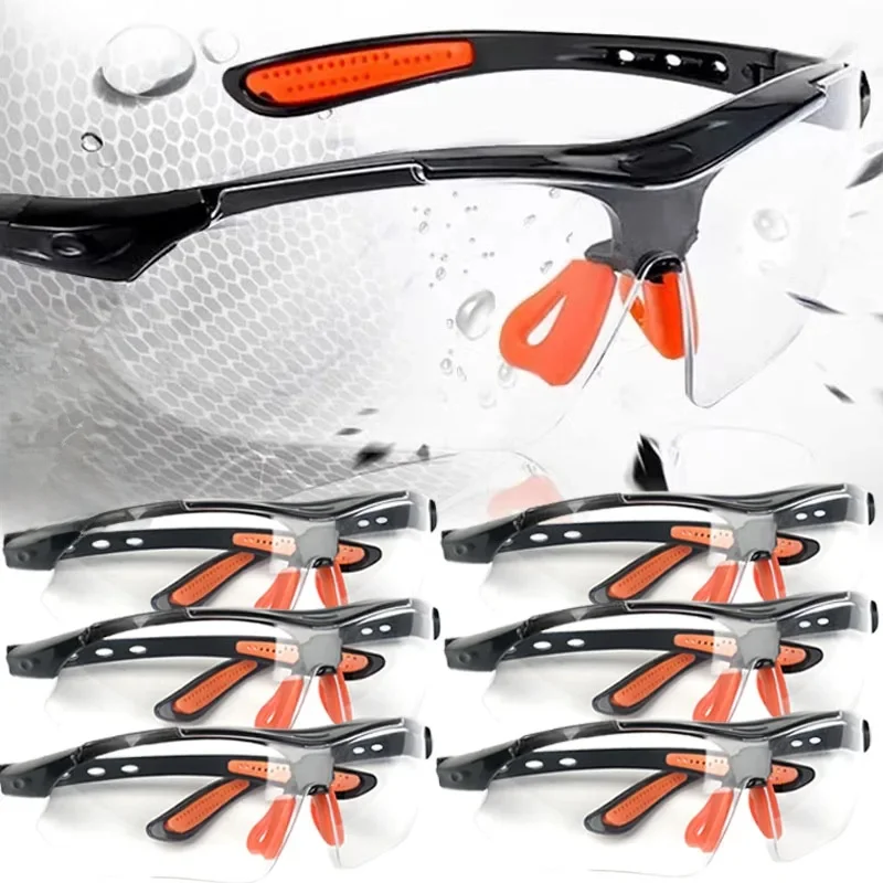 1/12 pièces lunettes de sécurité lunettes pour le cyclisme travail femmes hommes clair yeux prévention du sable anti-éclaboussures vent Anti-poussière lunettes