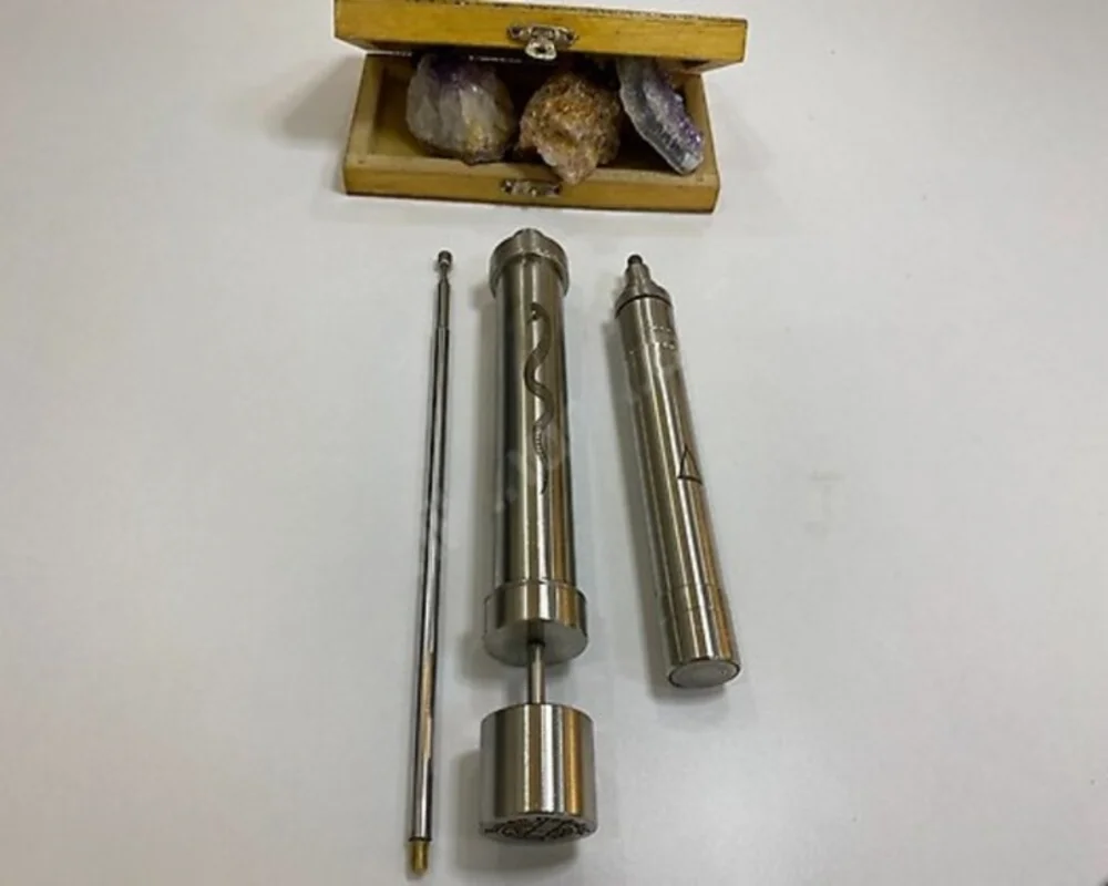 Gold Silver Bronze Gemstone and Cavity Detector, Area Scanning, Stainless Chrome Material, Caves, Wells, Shelters, Mines, Tunnel