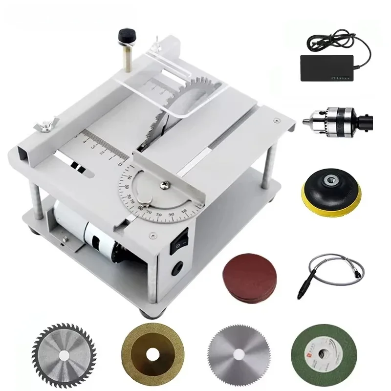 Multifunctional Table Saw Machine Desktop Electric Saw Cutter DIY Hobby Crafts PCB Acrylic Cutting Tool Desktop Sawing Machine