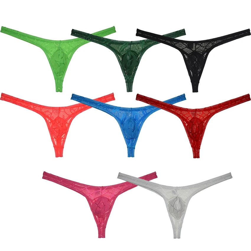 

Men's Tangas Unveil Charm In See-Through Micro Thong Aring Comfy Alluring Colors Galore T-Back For Intimate Elegance G-String