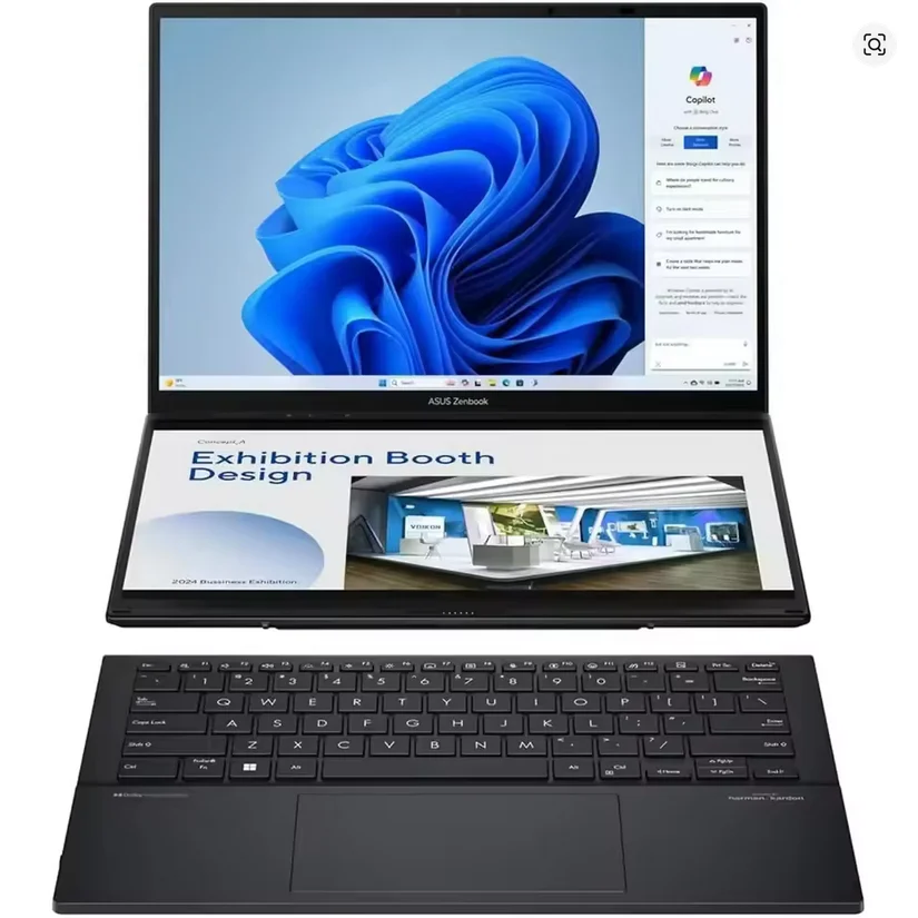 

КУПИТЬ ПРЯМОЙ ноутбук ASUS Zenbook DUO Dual 14 дюймов OLED 3K 120 Гц с сенсорным экраном — Intel Core Ultra 7 255H, 32 ГБ ОЗУ, 1 ТБ SSD