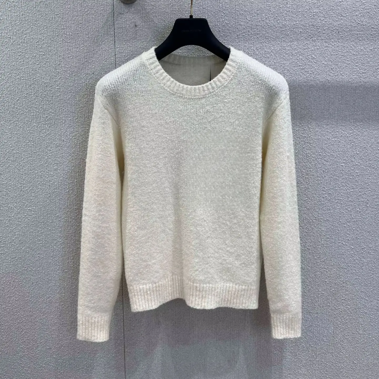 

25. Осень и зима, новый белый шерстяной вязаный свитер Intarsia.