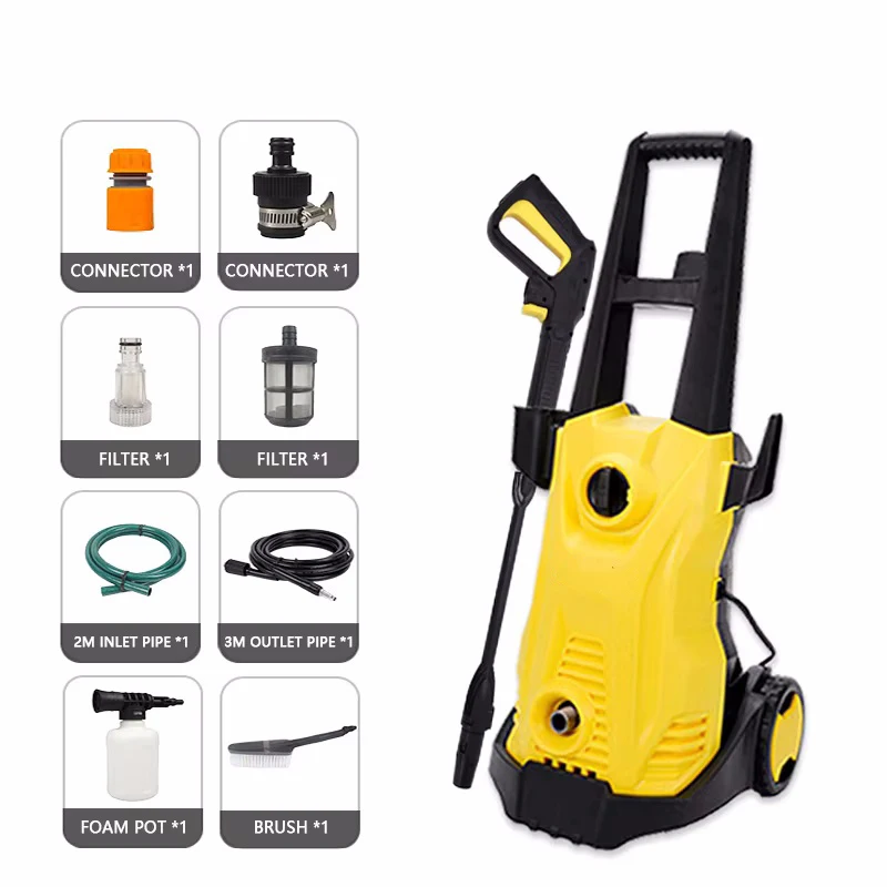 1500W High Pressure winner Car Ashers Garden shopping shopping oils For Karcher Water Gun Garden Water Water Water Gun