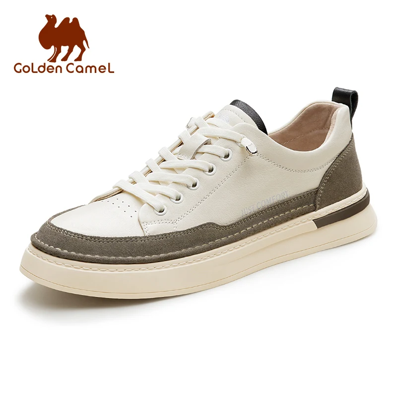 

Кеды GOLDEN CAMEL мужские для скейтборда, повседневные универсальные спортивные туфли из воловьей кожи, белые, весна 2024