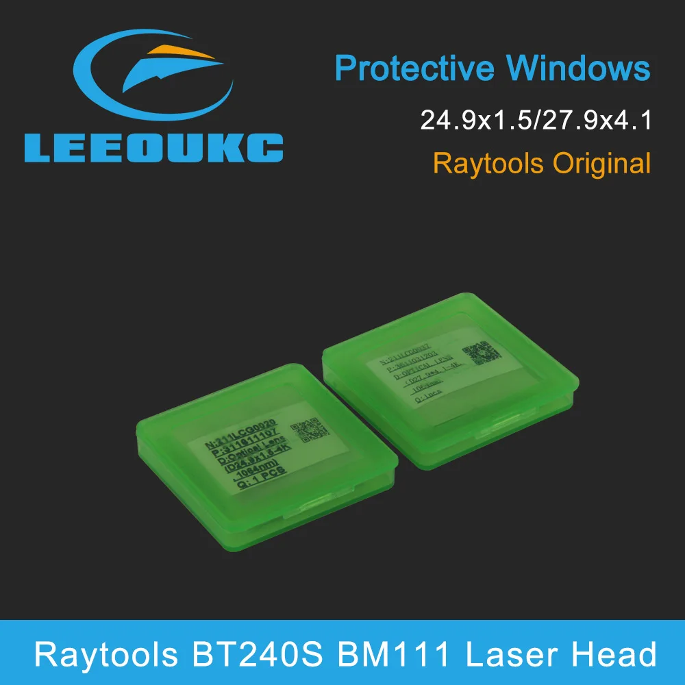 Raytools Original Protection Lens/Protective Windows 27.9x4.1mm 211LCG0037 24.9x1.5 211LCG0020 For Raytools BT240S BT220 BM111