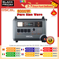 Oscal Powermax6000 6000W Rugged Power Station 3600Wh to 57600Wh Lifepo4 Battery 14 Outlets 120V/240V Dual Voltage Output