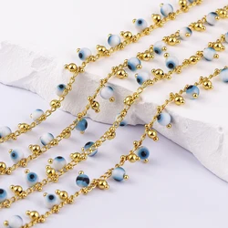 1Meter Metal Ball Beaded Chains Necklaces DIY Bracelet Anklet Handmade Accessories Bulk Chain For Jewelry Making Components