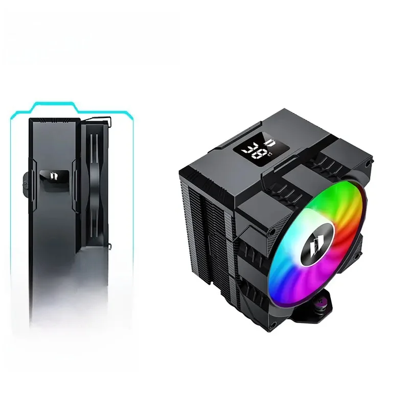 UPSIREN Walrus Assassin 90 Cyfrowy wyświetlacz 4 Heatpipe CPU Cooler 92mm Wentylator chłodzący Radiator Chłodnica powietrza Do LGA1700/1200 AM4 AM5 — zdjęcie 2